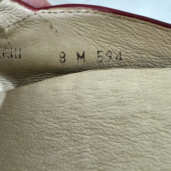 Brighton Erin Red Leather Mules size 8 - Picture 9 of 12